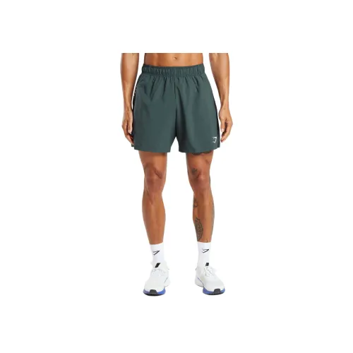 GYMSHARK Туманный зеленый Мужские спортивные шорты