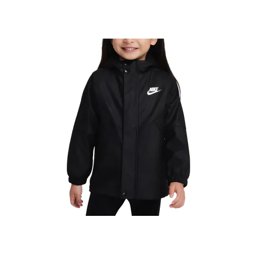 nike Куртки Пальто Черный Дети Возраст 3-7 Лет