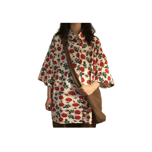 BANKONGSHAN Красный Унисекс Рубашки