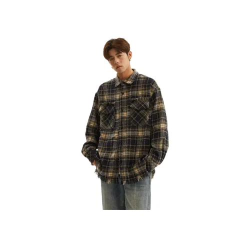 PISYPOX Темно-синие унисекс рубашки