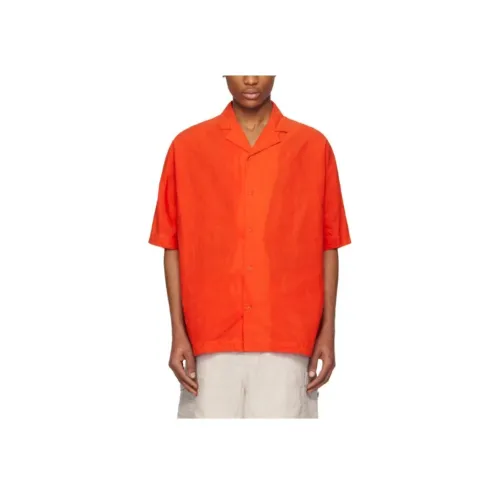 CASEY CASEY Orange Мужские Рубашки