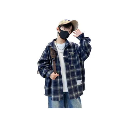 AIXINA Фиолетово-синие школьные рубашки