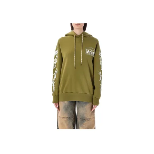 Овен Оливково-зеленый Женские Свитшоты
