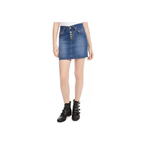 KENDALL + KYLIE Синие Женские Джинсовые Короткие Юбки
