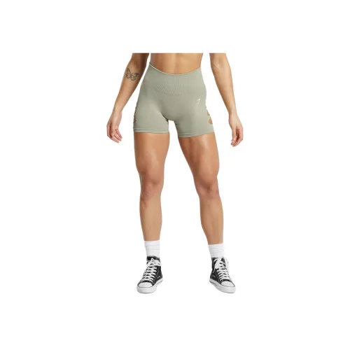 GYMSHARK Мел Зеленый Женские Спортивные Шорты