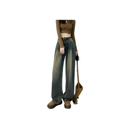 Wooden Rabbit Серый Женские Джинсы