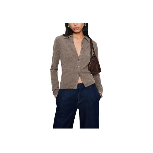 REFORMATION Florentina Кашемир Кардиган с воротником Трикотаж Женские