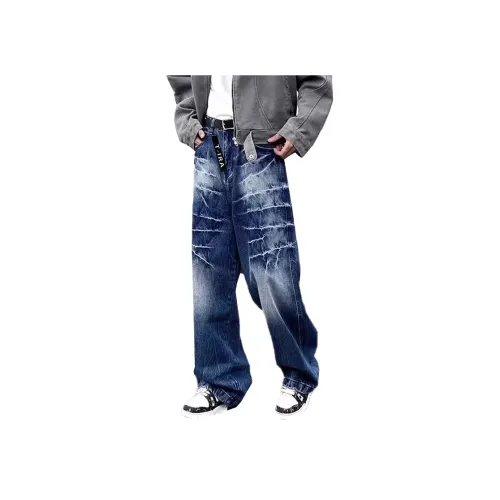 T IRA Синий Без Бренда Застежка Унисекс Джинсы