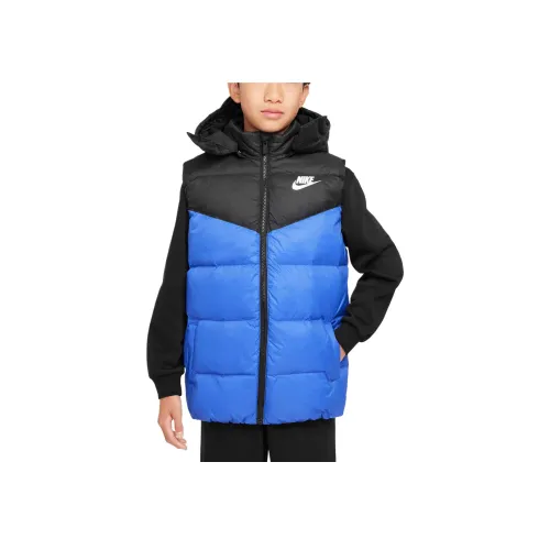 Nike Синий Школьный возраст Пуховый жилет