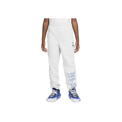 Nike Dri Fit Стандарт Issue LeBron Вязаные Тренировочные Штаны Фотонно-Серый Подростки