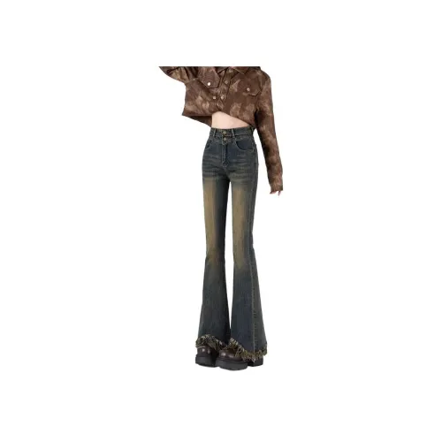 PLUSONEONE+ Blue Women's Jeans PLUSONEONE+ Синий Женские Джинсы