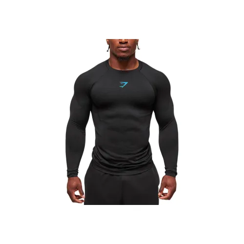 GYMSHARK Onyx 5,0 Бесшовная футболка мужская