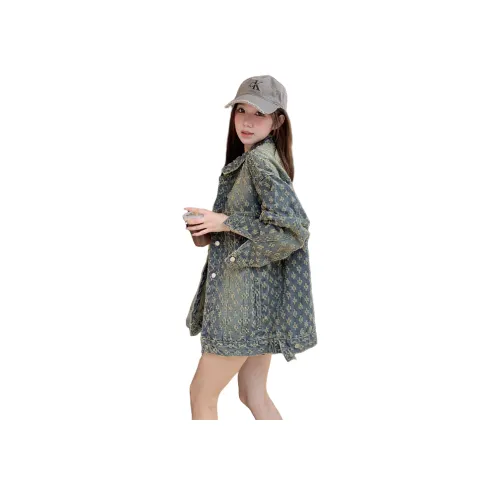 TUSHIFEI Denim Jacket Women's Blue ТUSHIFEI Деним Куртка Женская Синяя