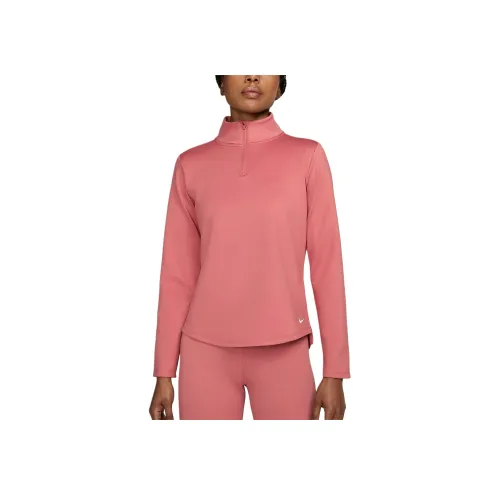 Nike Therma Fit One T-Shirt Женская Canyon Розовый Белый