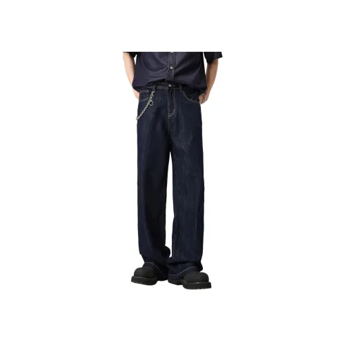 ALL IN Swallow's Neck Blue Men's Jeans ALL IN Swallow's Neck Синие Мужские Джинсы