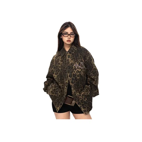 Pirkadat Леопардовый принт Унисекс Рубашки