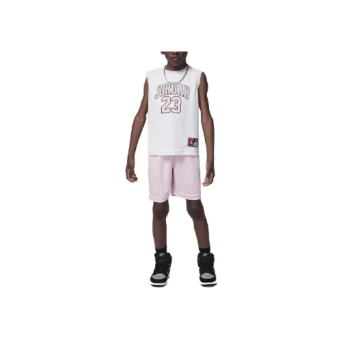 Джордан Белый+Розовый KIDS Повседневная Спортивная Одежда