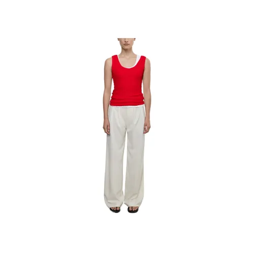 ENZA COSTA Red Women's Tank Tops