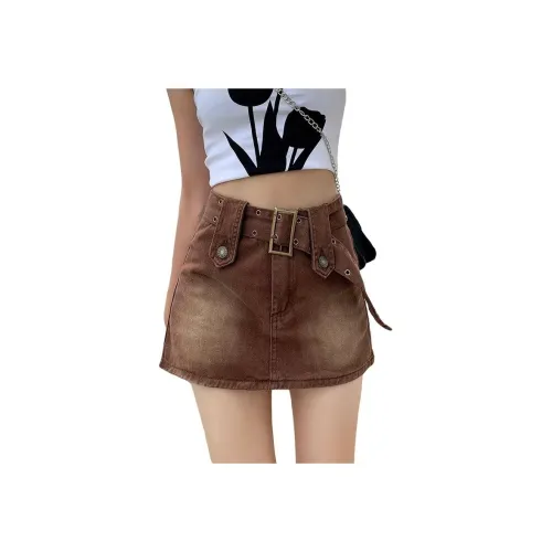 YEARNED Джинсовые короткие юбки Женские