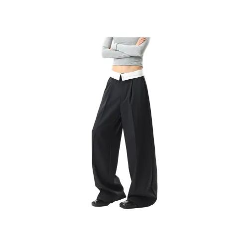 SONGXIER Черные Унисекс Повседневные Брюки