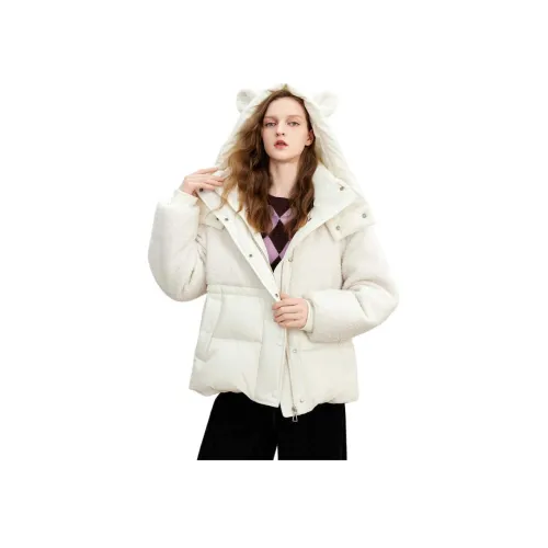 COCOON Пуховик Женский Бежевый