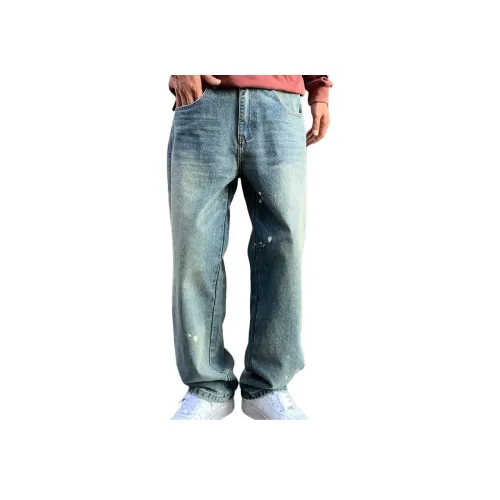 SONGS ALONG Джинсы Унисекс Ностальгический синий