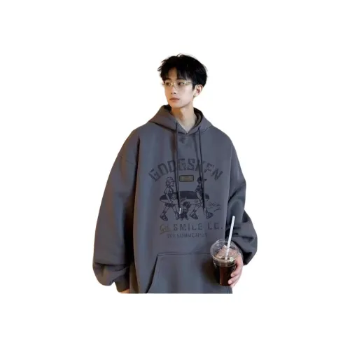 GOYN Темно-серый флис с подкладкой мужские свитшоты