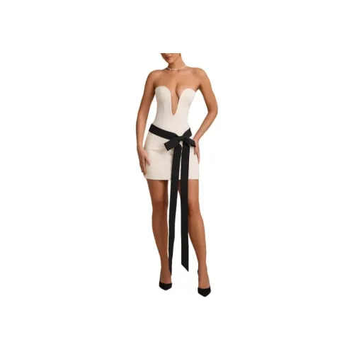 OH POLLY NEVA Без рукавов Платье Женское Айвори Айвори