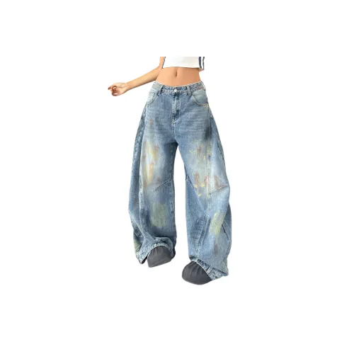 PANDA ADEVIL Синие Унисекс Джинсы