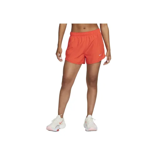 NIKE Оранжево-красные Женские Спортивные Шорты