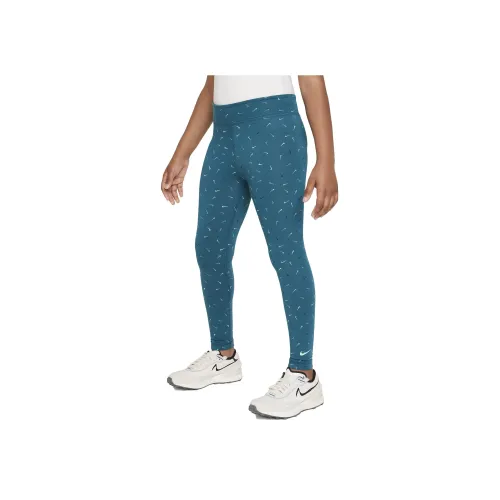 Nike Leggings Sportswear Essentials Series Детский Натуральный Синий