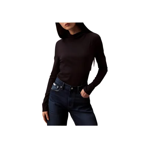 Calvin Klein FW24 Космический черный Женские футболки