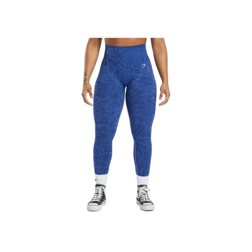 GYMSHARK Волнистый синий Женские спортивные брюки