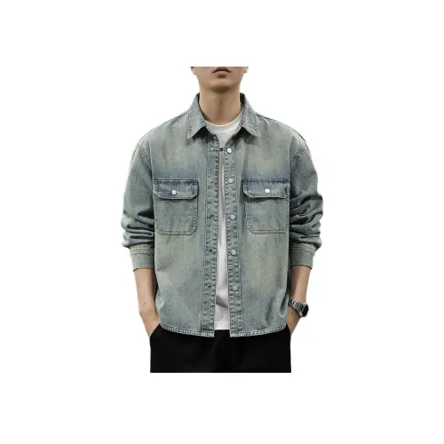 MR.MUDI Синий Унисекс Джинсовые куртки