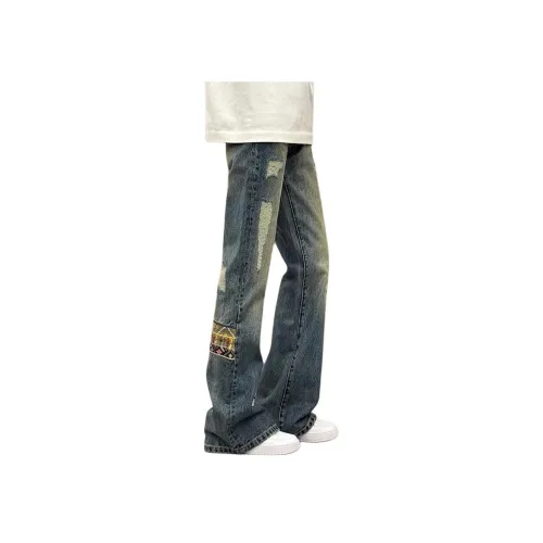 NOAHGIGI Blue Unisex Jeans NOAHGIGI Синий Унисекс Джинсы