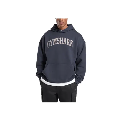 GYMSHARK Темно-синий Синий Мужской Свитшот