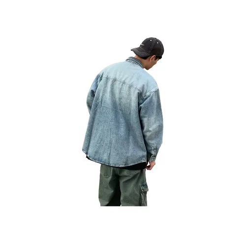 JOSEPH ABBOUD Джинсовый синий Унисекс Джинсовые куртки
