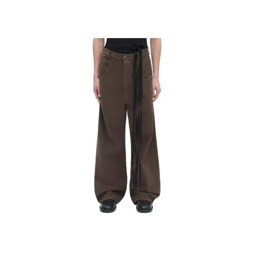 Ann Demeulemeester Коричневый Мужской Джинсы