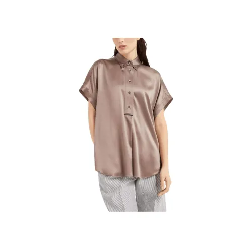 BRUNELLO CUCINELLI Рубашка Женская Какао