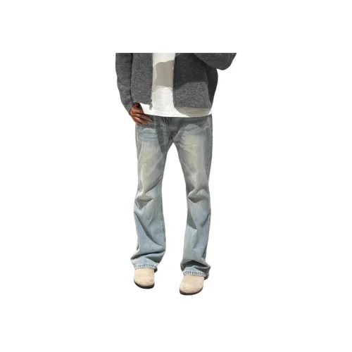 MORii Светло-синие Унисекс Джинсы