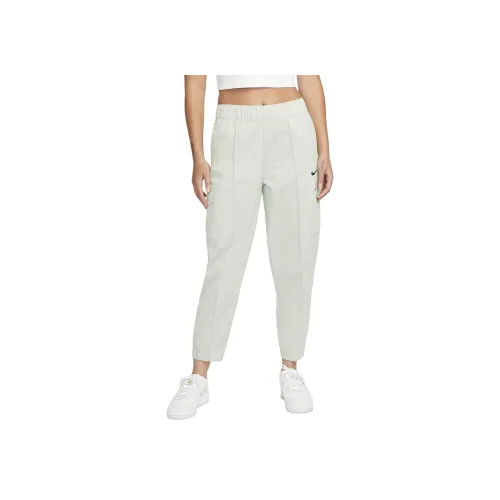 nike Sportswear Essentials Series Вязаные Тренировочные Штаны Женские Пыльно-Серый Черный