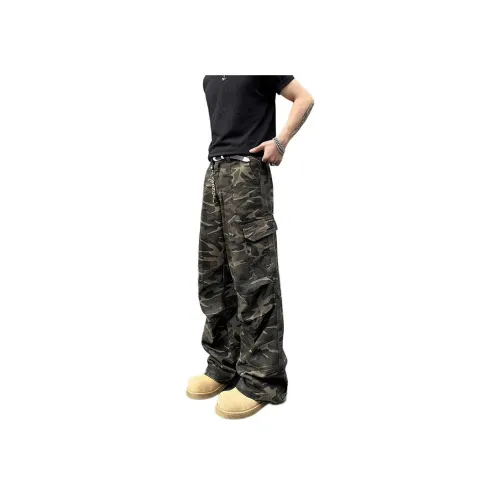 SUNSETMONENT Камуфляж Унисекс Джинсы