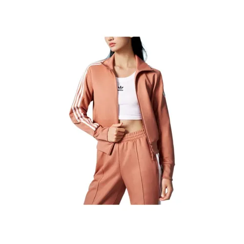 Adidas Originals Куртки и Пальто Женские Глиняного цвета