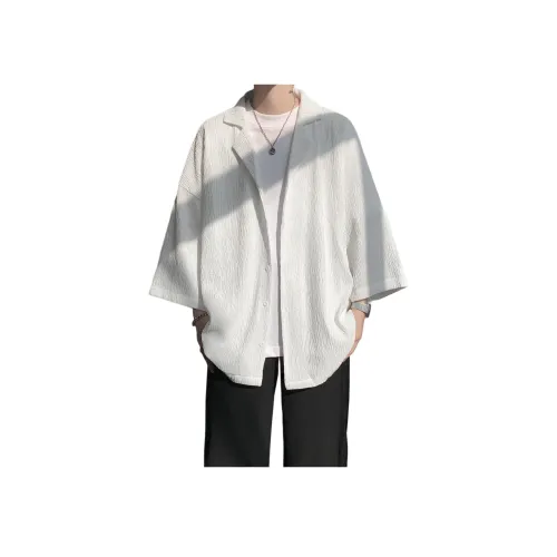 FOREST LIBRARY Американский Премиум Быстросохнущий Легкий Дышащий Повседневный Коммутирование Короткий Рукав Рубашка Унисекс