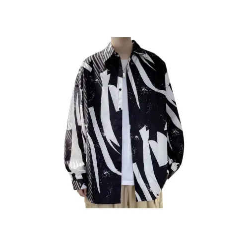 CAT'S PAW Черная унисекс рубашка