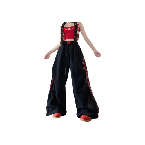 SOCKKEY Черные унисекс повседневные брюки