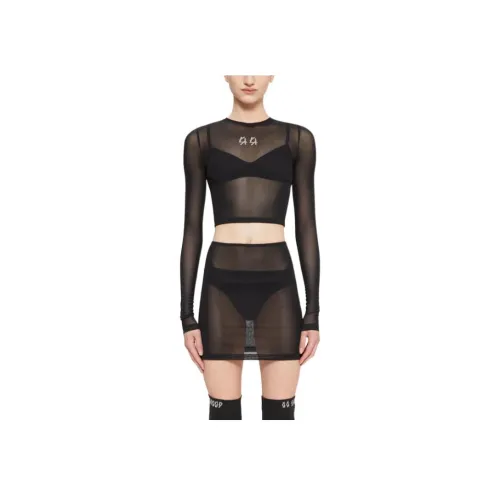 44 Label Group T-Shirt Женская Черная