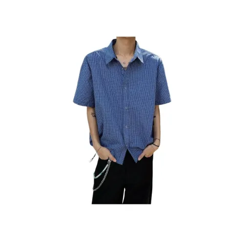 Freshclean Синяя клетка Унисекс Рубашки