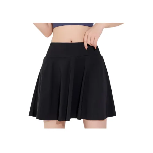 Барби Черный Перо Легко Flutter Женские Юбки для Йоги