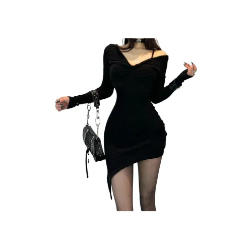 AURORA MUSE Длинное платье с длинными рукавами женское